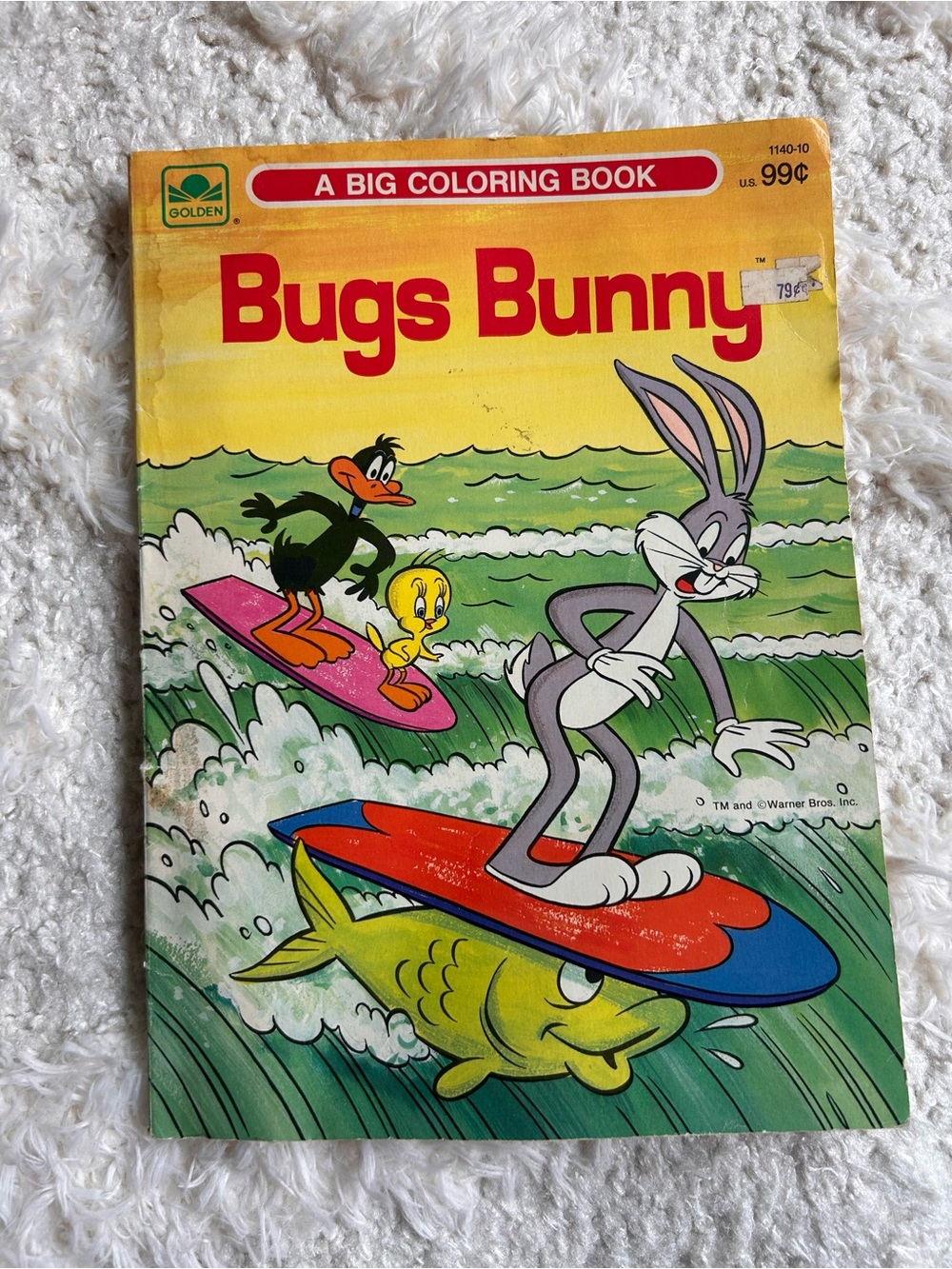 Vintage 1985 Warner Bros.Bugs Bunny Coloring  Book